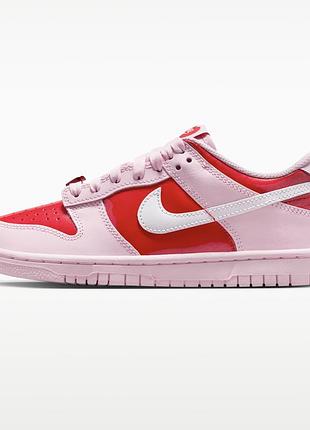 Женские розовые кроссовки nike sb dunk low pink valentines day х данк 40