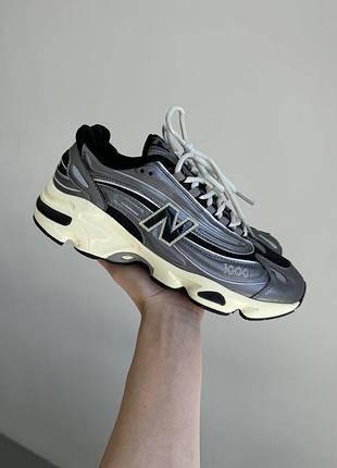 Серые кроссовки унисекс new balance 1000 silver black х нью беланс 36