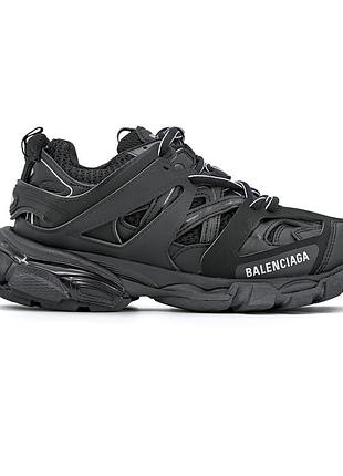 Чорні кросівки balenciaga track 3.0 black x баленсіага трек 40