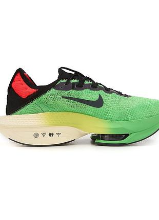 Зелёные кроссовки унисекс nike air zoom alphafly next 2 green х зум 38