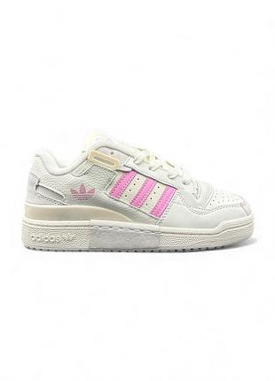 Жіночі сірі кросівки adidas forum low exhibit grey pink х форум 36