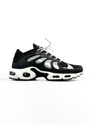 Чорно-білі кросівки унісекс nike air max tn terrascape plus black white х ейр макс тн плюс 44