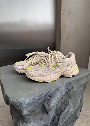 Бежеві кросівки унісекс new balance 725 beige yellow х нью беланс 36
