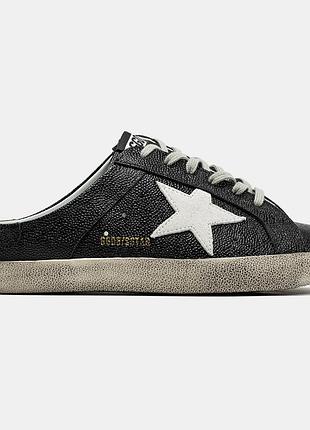 Чорні кросівки унісекс golden goose black white х голден гус 41
