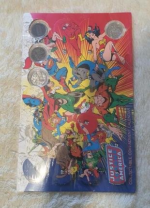 Эксклюзив для фанатов dc: адвент-календарь с монетами jla (1 с 2000) [1,45