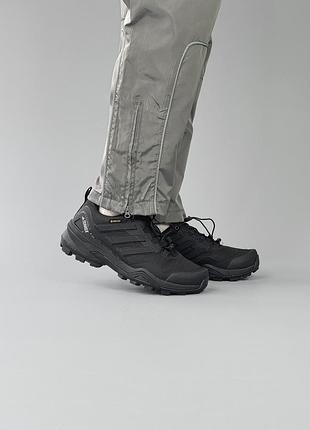 Черные мужские кроссовки adidas terrex waterproof termo gore-tex black x террекс 44