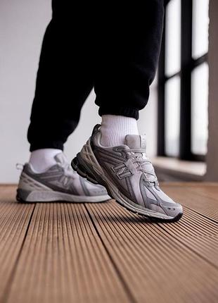 Серые мужские кроссовки new balance 1906r grey white cordura winter termo x нью беланс 41