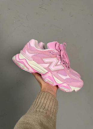Женские розовые кроссовки new balance 9060 pink х нью беланс 36