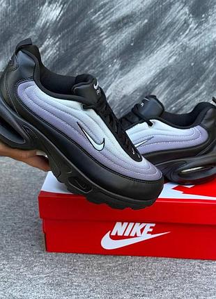 Сірі кросівки унісекс nike air max portal grey black х портал 42