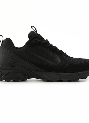 Черные мужские кроссовки nike rivah black gore-tex winter fur x эйр форс 44