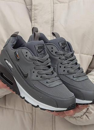 Мужские серые кроссовки nike air max 90 cordura grey х эйр макс 40