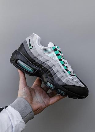 Серые кроссовки унисекс nike air max 95 next nature wmns stadium green х эйр макс 41