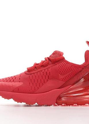 Красные женские кроссовки nike air max 270 triple red х эйр макс 36