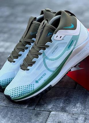 Мужские голубые кроссовки nike pegasus trail 4 gore-tex white blue khaki х пегасус 40