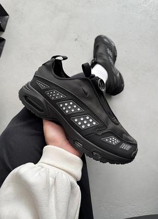 Чёрные кроссовки унисекс nike air max sunder black х сандер 39