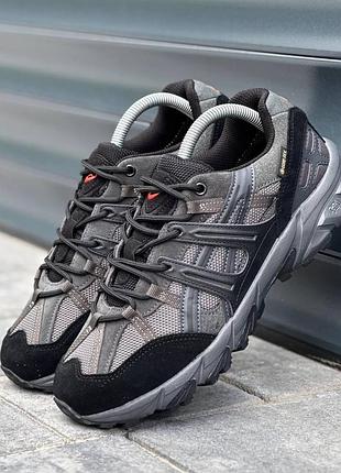 Чорні чоловічі кросівки asics gel sonoma black grey gore-tex termo winter х асікс 41