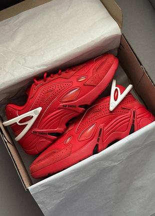 Красные мужские кроссовки adidas raf simons cylon 21 red white х раф саймонс 42