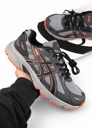 Сірі чоловічі кросівки asics gel venture 6 grey winter termo х асікс 41