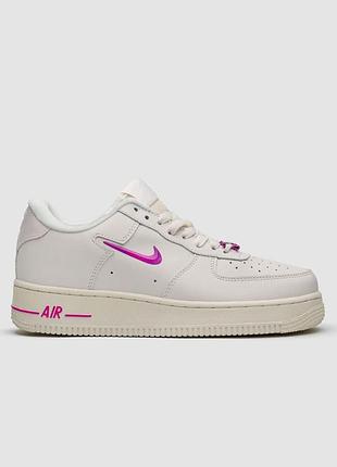 Женские молочные кроссовки nike air force 1 07 se coconut mink playful pink х эйр форс 37