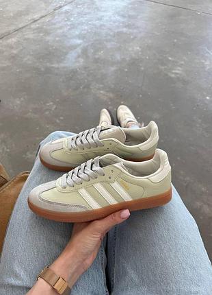 Женские ментоловые кроссовки adidas samba mint white x самба 37