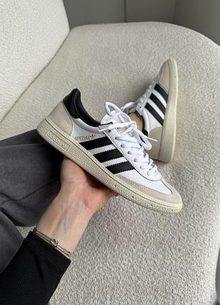 Білі кросівки унісекс adidas spezial white black х адідас 39