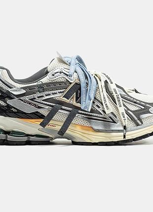 Сірі кросівки унісекс new balance 1906r double laces silver grey black х нью беланс 43