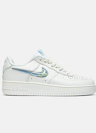 Жіночі білі кросівки nike air force 1 low lv8 3 swoosh white х ейр форс 37