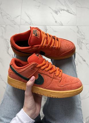 Помаранчеві кросівки унісекс nike sb dunk burnt sunrise х данк 40