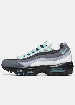 Серые мужские кроссовки nike air max 95 baltic blue х эйр макс 43