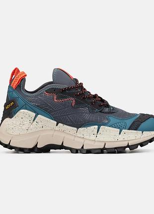 Мужские синие кроссовки reebok zig kinetica edge blue orange х робок 44