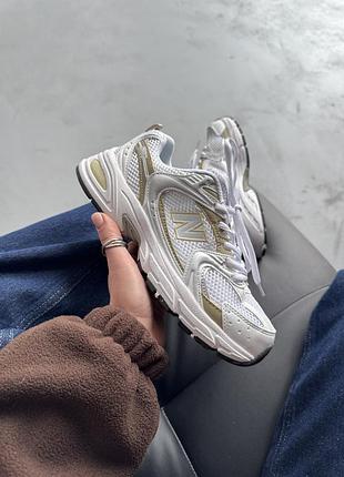 Женские белые кроссовки new balance 530 white stoneware х нью беланс 38