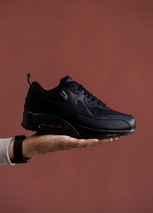 Мужские черные кроссовки nike air max 90 surpus black х эйр макс 42