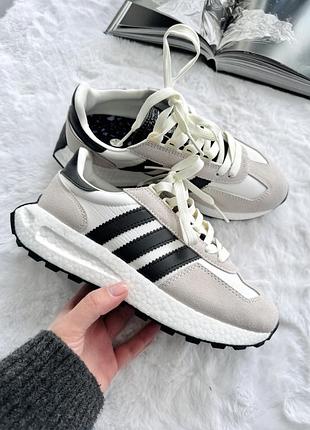 Сірі кросівки унісекс adidas retropy e5 grey black х ретропі 38