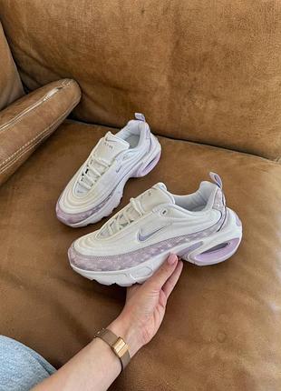 Белые женские кроссовки nike air max portal white purple х портал 39