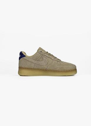 Бежеві кросівки унісекс nike air force 1 low '07 lx🇻🇳 beige blue х ейр форс 39