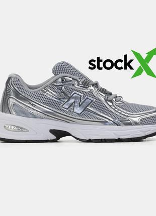 Сірі кросівки унісекс new balance 740 silver white х нью беланс 36