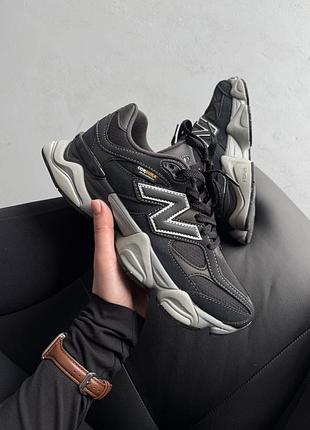 Черные кроссовки унисекс new balance 9060 black cordura х нью беланс 37