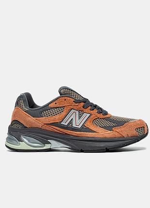 Коричневы мужские кроссовки new balance 2010 brown х нью беланс 43