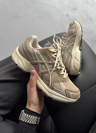 Бежевые кроссовки унисекс asics gel 1130 brown beige х ассикс 36