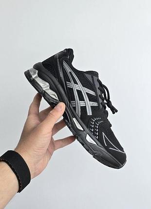 Мужские черные кроссовки asics gel kayano 14 black grey х асикс 42