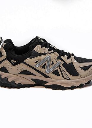 Бежевые кроссовки унисекс new balance 610 v1 beige black х нью беланс 41