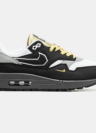 Черные мужские кроссовки nike air max 1 big head mode black х эйр макс 40
