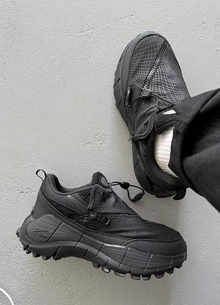 Мужские черные кроссовки reebok zig kinetica 2.5 edge spyder black termo х робок 44