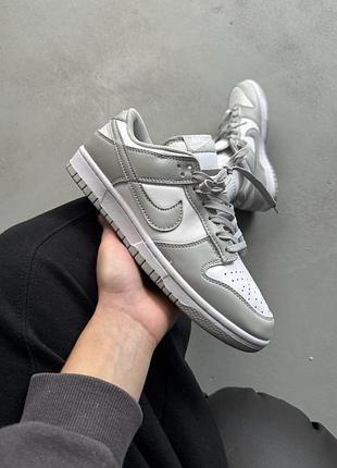 Сірі кросівки унісекс nike sb dunk low light grey white х данк 41