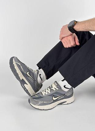 Мужские кроссовки nike initiator grey white 2