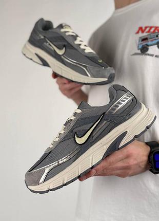 Мужские кроссовки nike initiator grey white 4