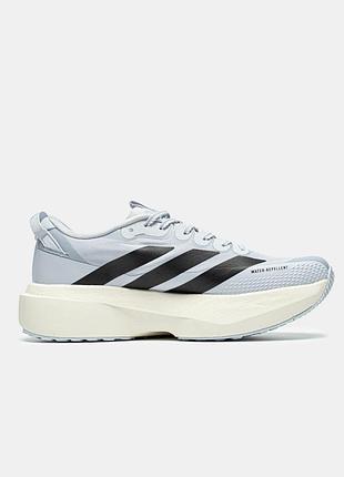 Голубые мужские кроссовки adidas adizero evo sl blue black white x адидас 44