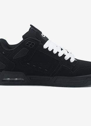 Чорні кросівки унісекс osiris peril black white laces х озірис 39