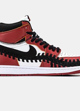 Мужские красные кроссовки nike air jordan 1 retro union l.a red black white х джордан 41