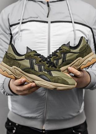 Мужские кроссовки хаки adidas ozweego adiprene pride khaki х озвиго 43